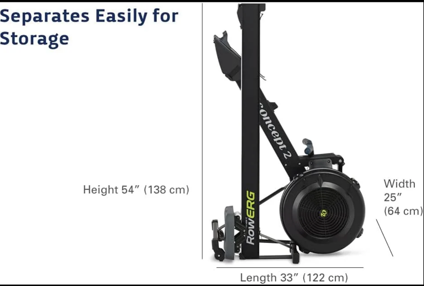 Concept2 RowErg Indoor Rowing Machine – PM5 Monitor, Device Holder, Model D, Adjustable Air Resistance, Easy Storage